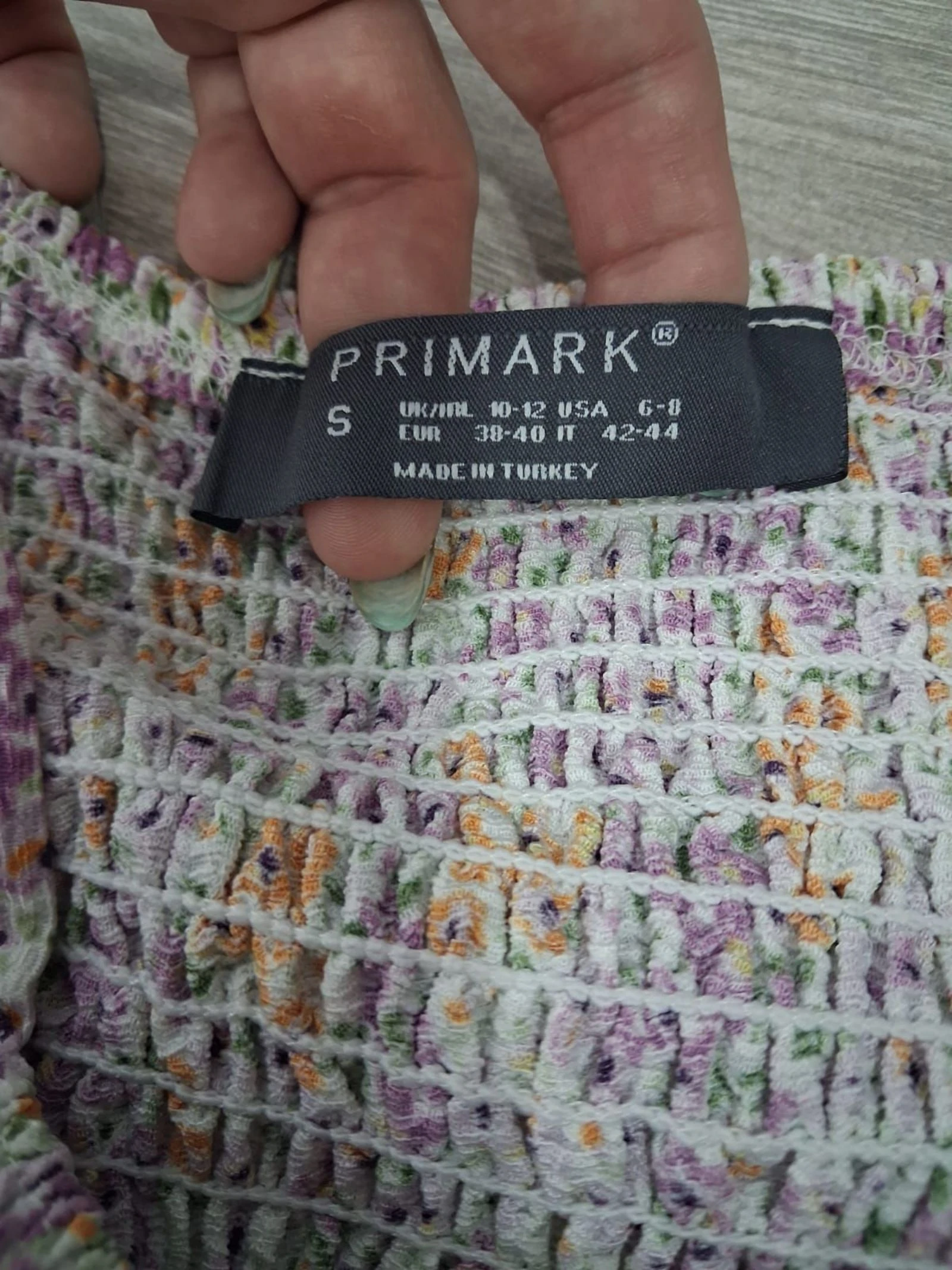 Vestido Primark floral fruncido con volantes talla S – photo 9